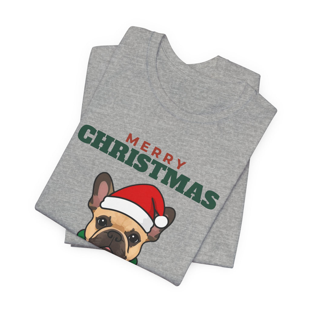 Christmas French Bulldog Tee | Merry Christmas French Bulldog Gift