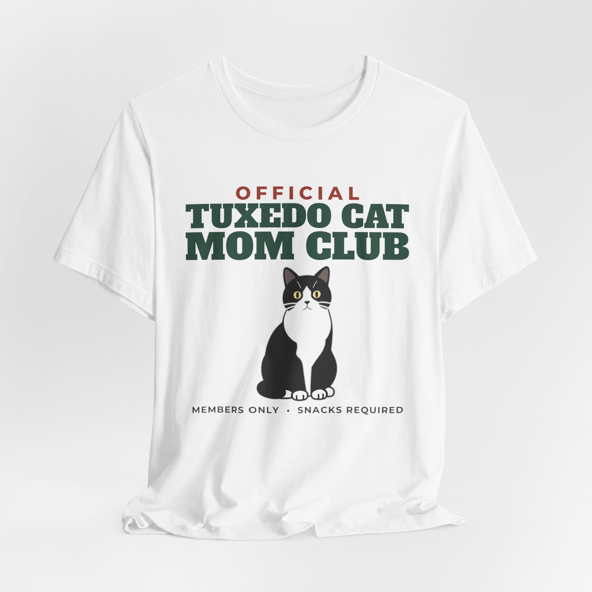 Official Tuxedo Cat Mom Club Tee | Tuxedo Cat Mom Gift