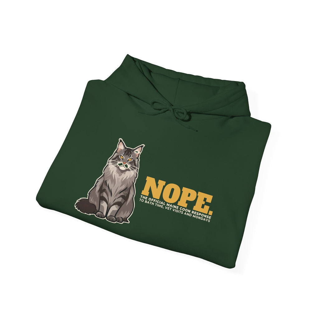 Nope. Funny Maine Coon Hoodie | Maine Coon Lover Gift