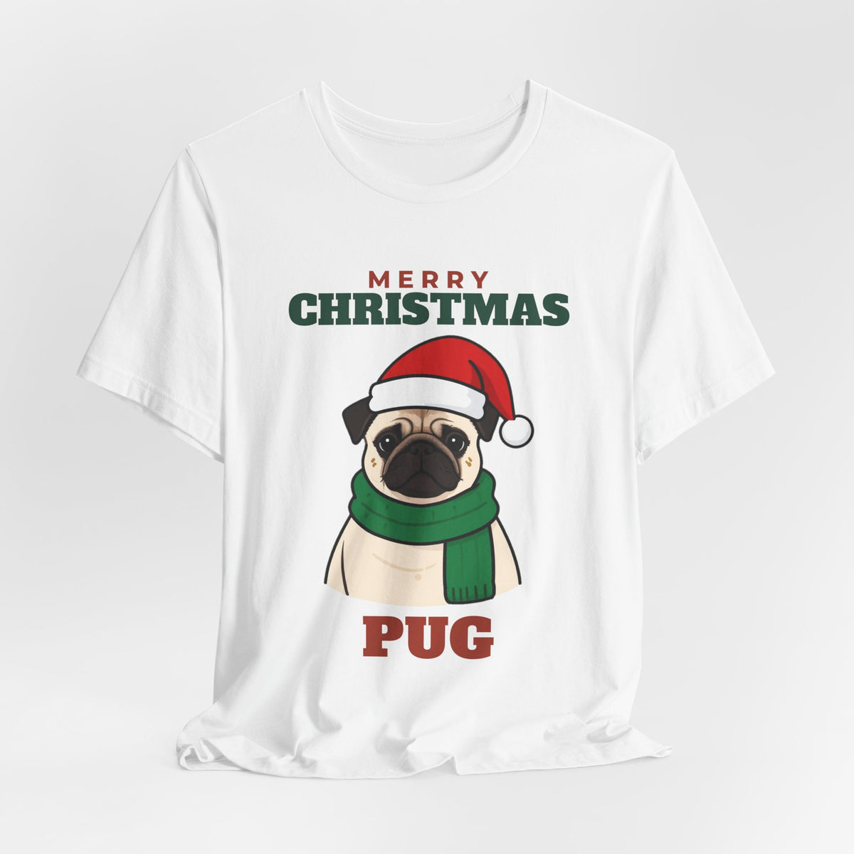 Christmas Pug Tee | Merry Christmas Pug Gift