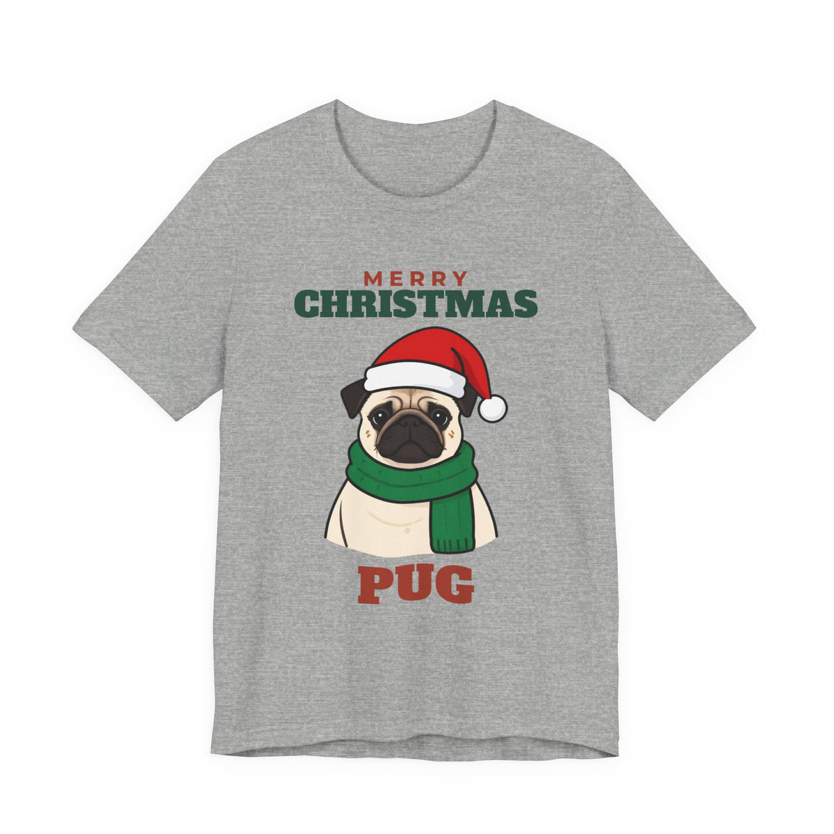 Christmas Pug Tee | Merry Christmas Pug Gift