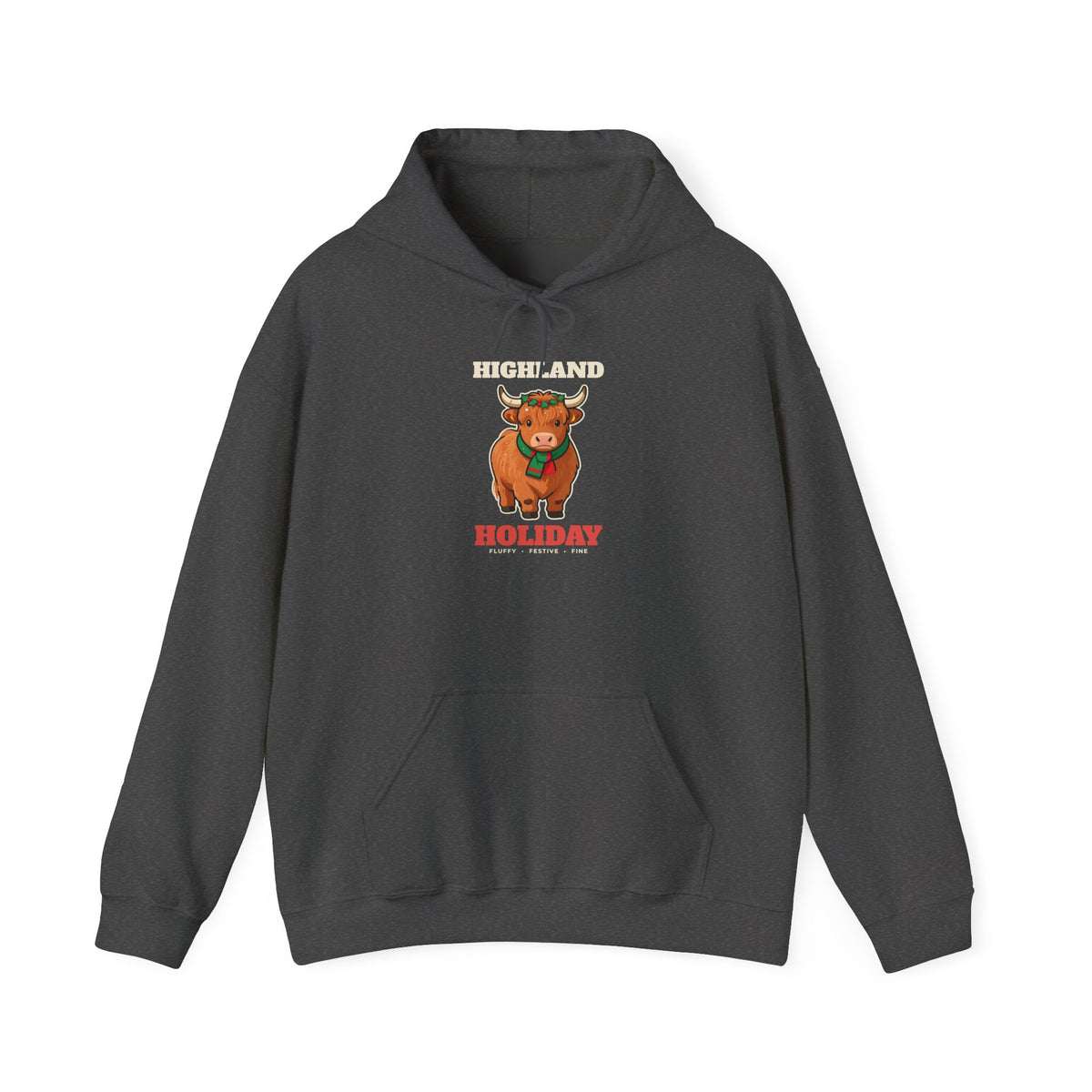 Highland Holiday Cow Christmas Hoodie