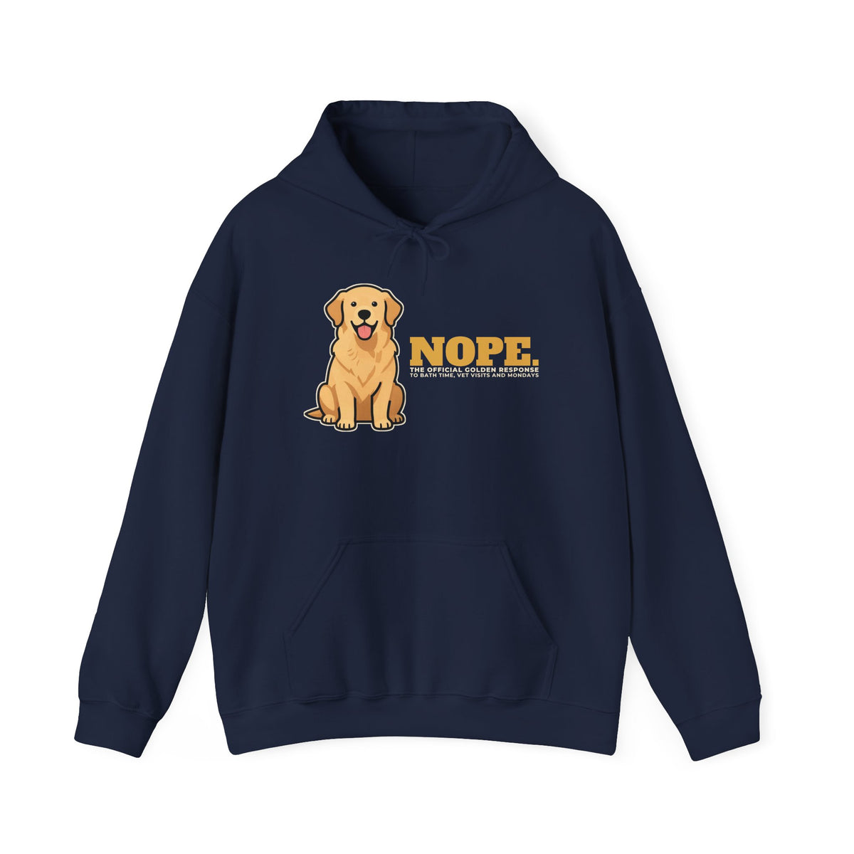 Nope. Funny Golden Retriever Hoodie | Golden Retriever Lover Gift