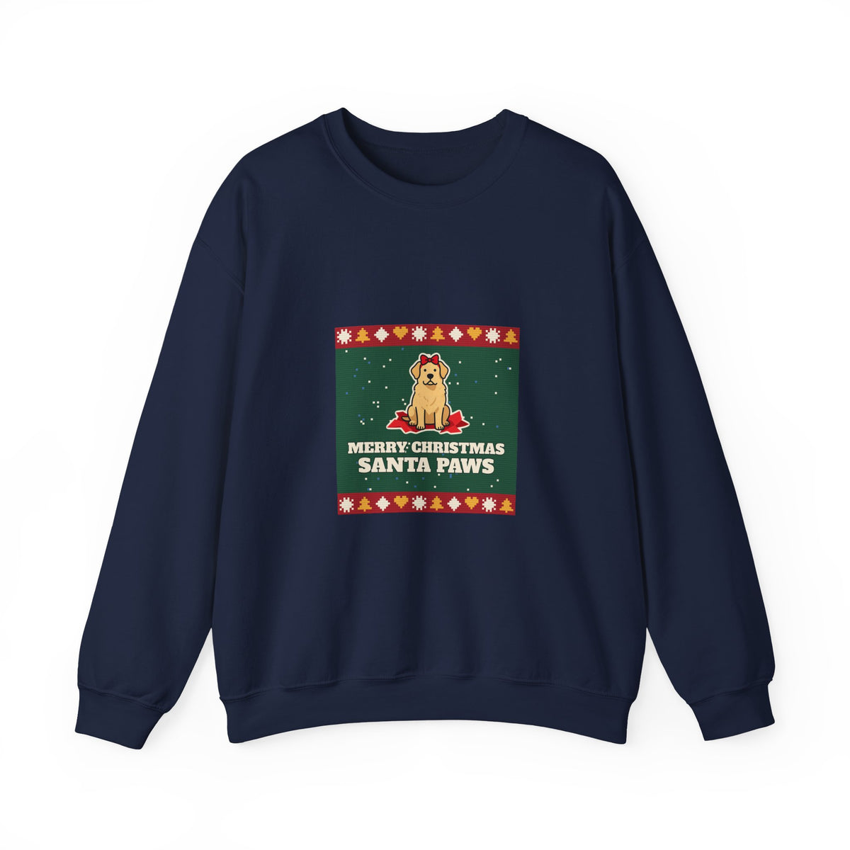 Santa Paws Ugly Christmas Sweater Crewneck Sweatshirt