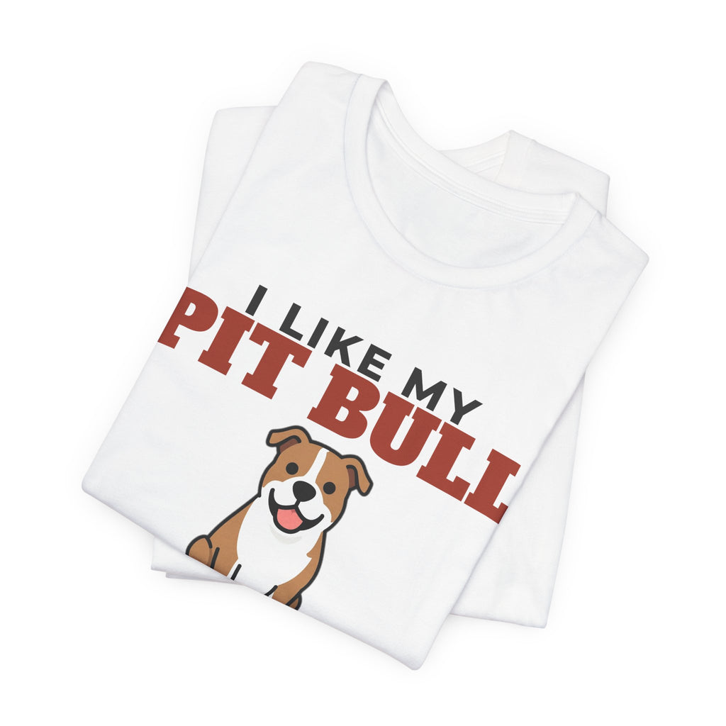 I Like My Pit Bull, Cold Beer and Maybe 3 People Tee | Funny Pit Bull Dad Gift