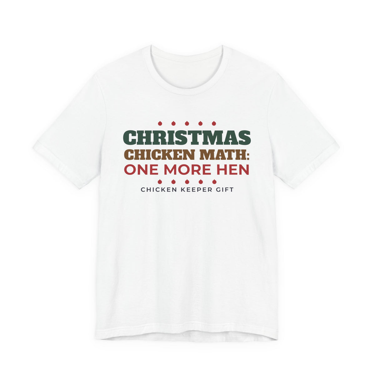 Chicken Math Christmas Tee - original t-shirt design by Pastime Goods
