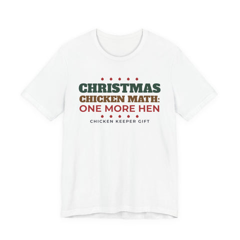 Chicken Math Christmas Tee - original t-shirt design by Pastime Goods