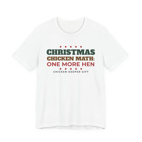 Chicken Math Christmas Tee - original t-shirt design by Pastime Goods