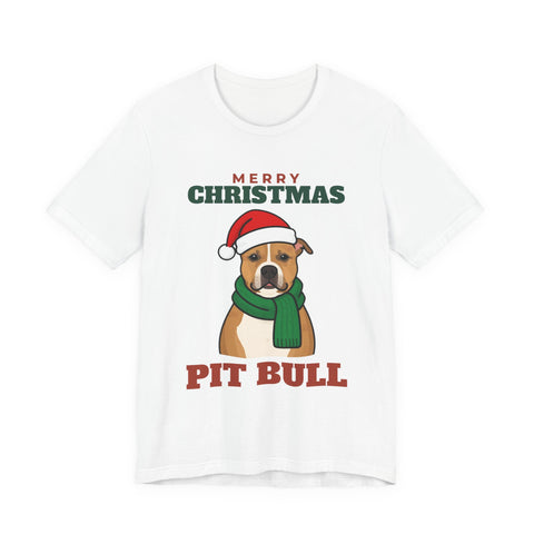 Christmas Pit Bull Tee | Merry Christmas Pit Bull Gift