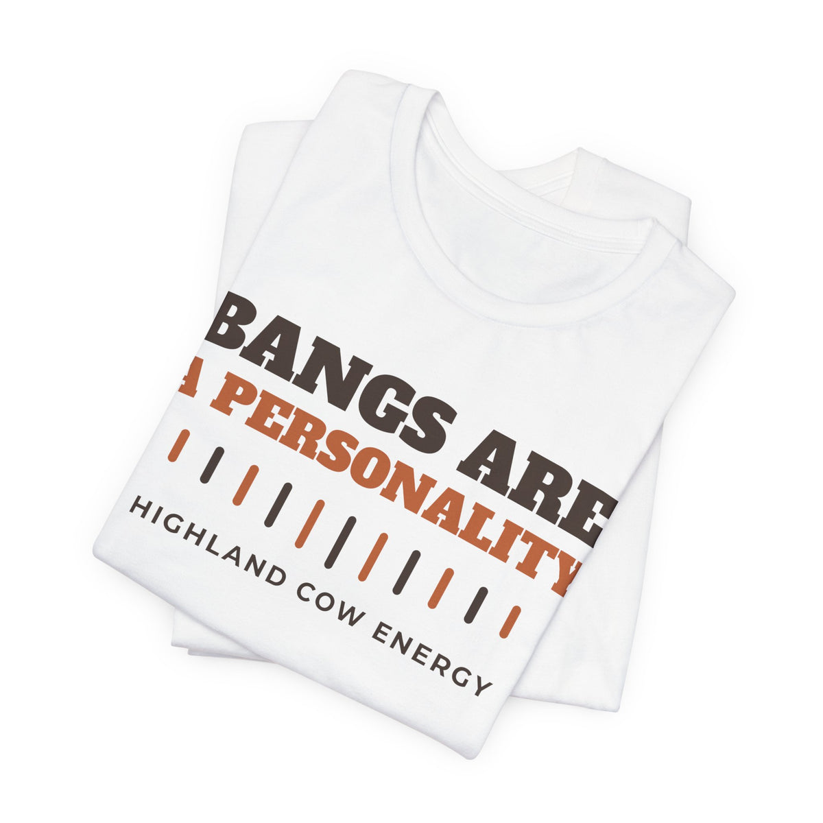 Highland Cow Shirt - Bangs Are a Personality Tee | Highland Cow Gift