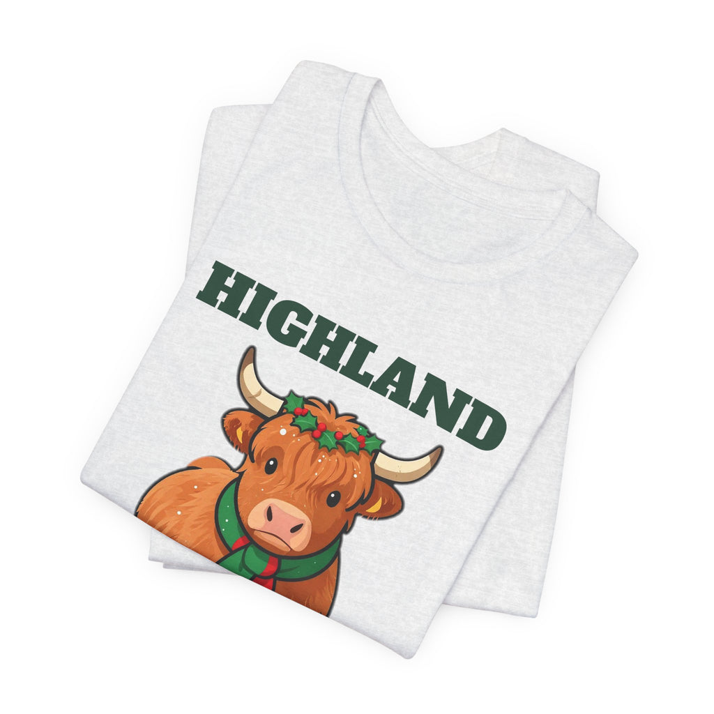 Highland Holiday Cow Christmas Tee