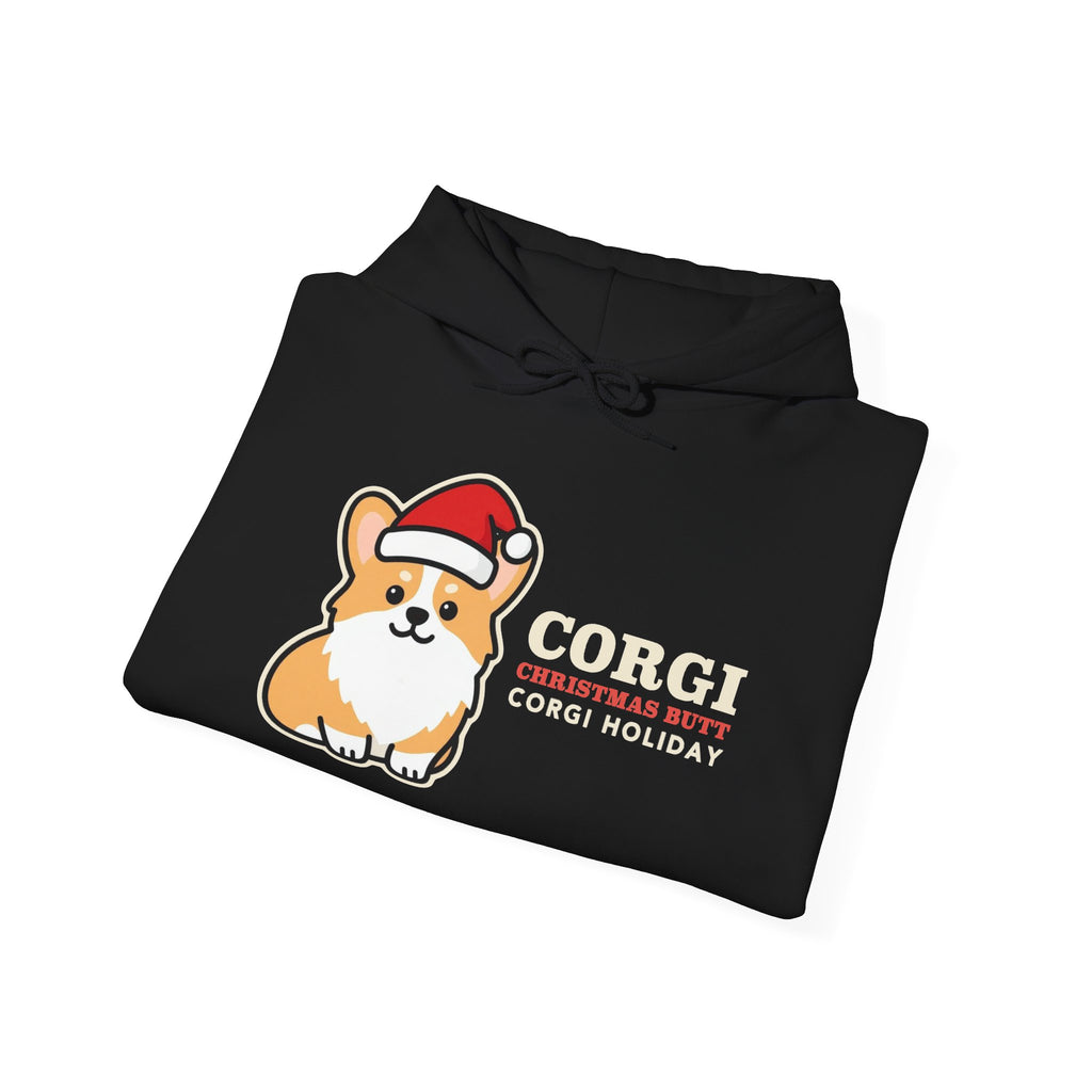 Corgi Christmas Hoodie | Corgi Santa Hat Christmas Sweatshirt | Corgi Mom Dog Christmas Gift
