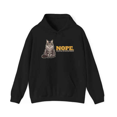 Nope. Funny Maine Coon Hoodie | Maine Coon Lover Gift