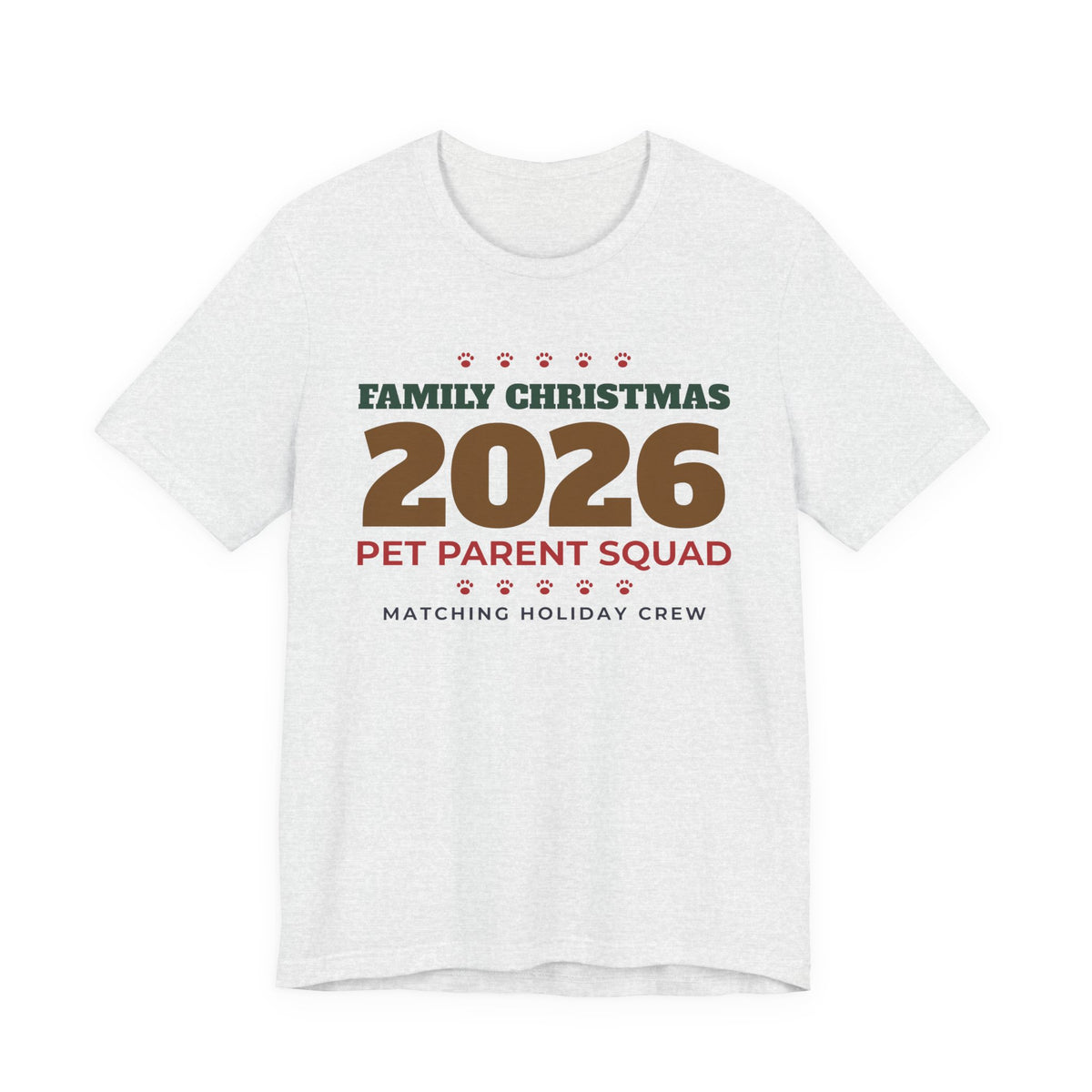 Family Christmas 2026 Pet Parent Squad Tee