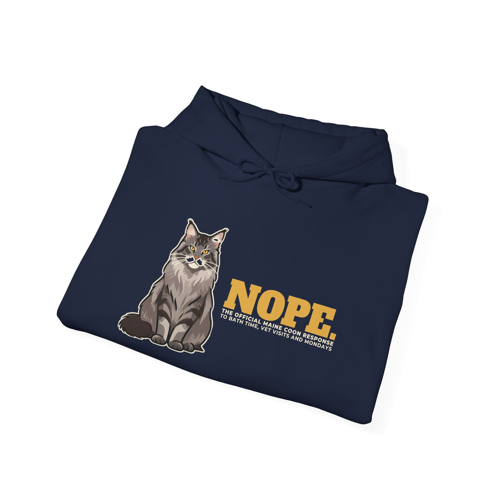 Nope. Funny Maine Coon Hoodie | Maine Coon Lover Gift