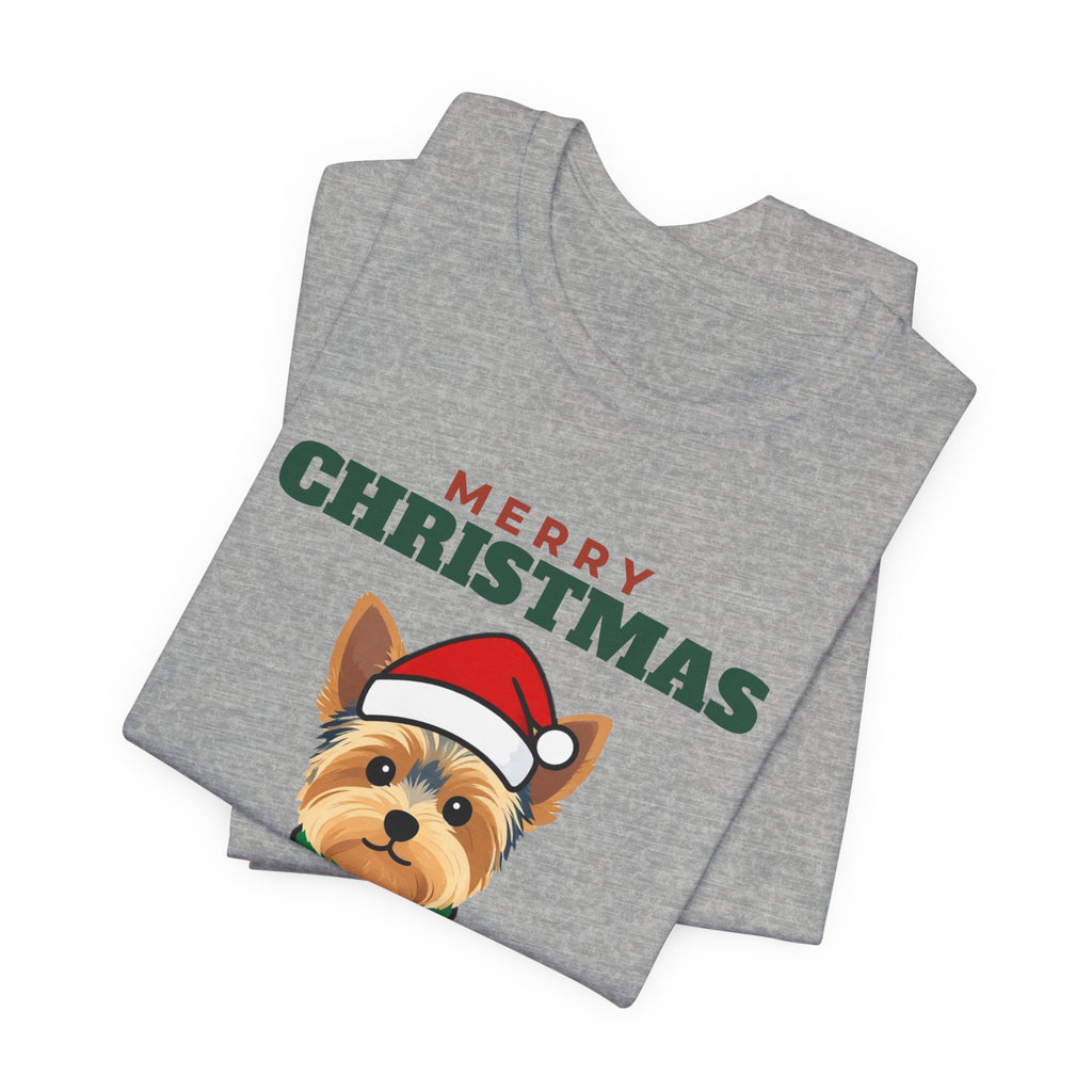 Christmas Yorkie Tee | Merry Christmas Yorkie Gift