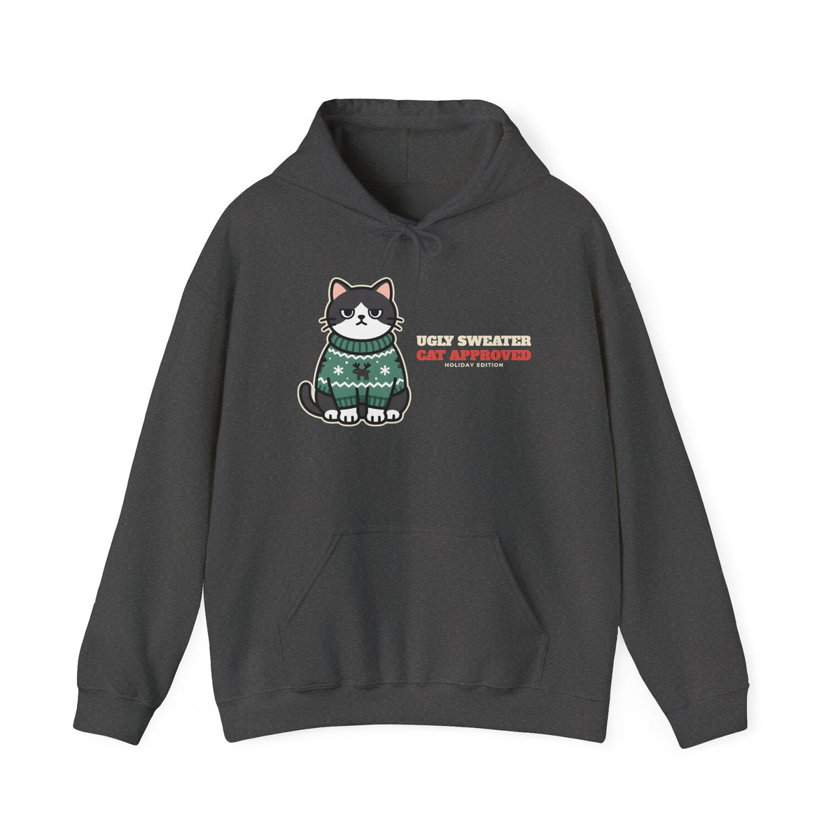 Cat Approved Ugly Christmas Sweater Hoodie