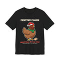 Festive Flock Chicken Christmas Tee