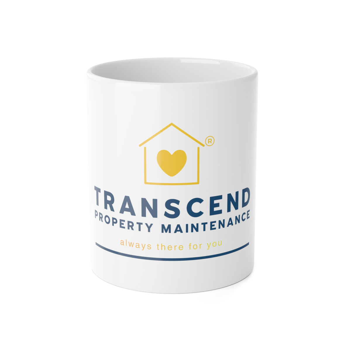 Transcend Property Maintenance Coffee Mug (White, 11oz)