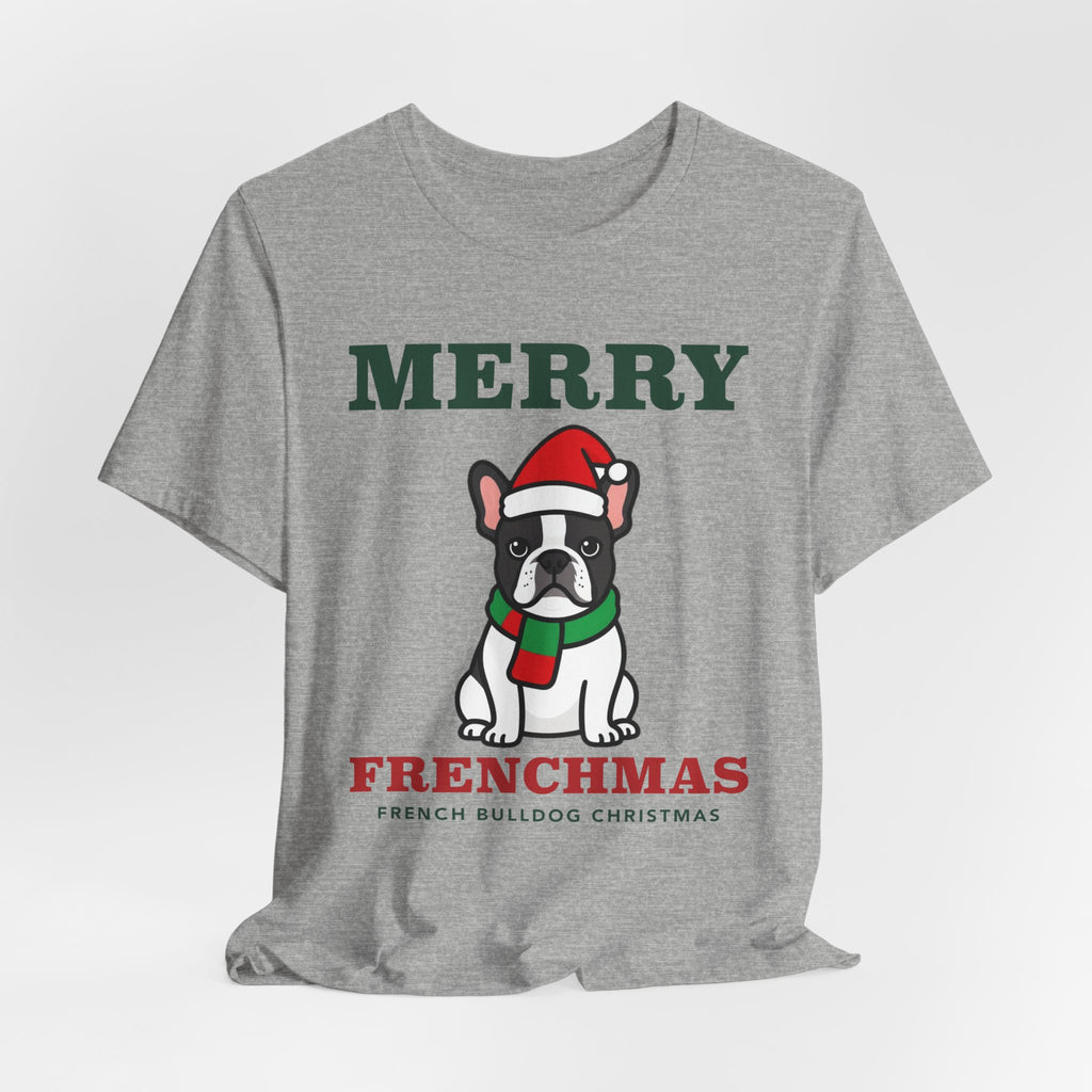 French Bulldog Christmas Shirt | Merry Frenchmas Frenchie Tee | Frenchie Mom Dog Christmas Gift