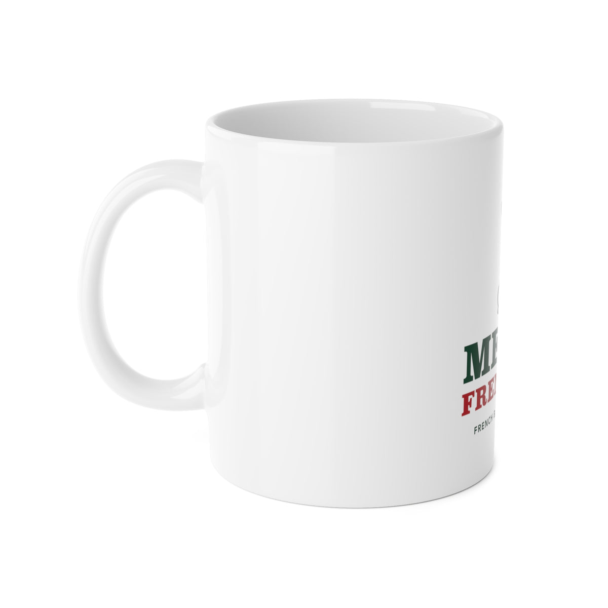 French Bulldog Christmas Mug | Merry Frenchmas Frenchie Coffee Cup | Frenchie Mom Dog Christmas Gift