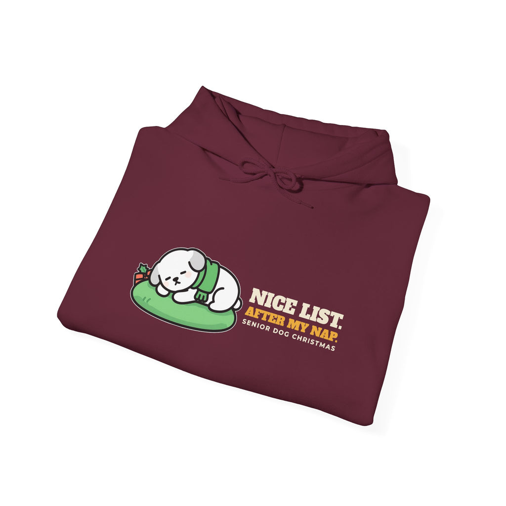 Dog Christmas Hoodie - Nice List After My Nap | Dog Dad Christmas Gift