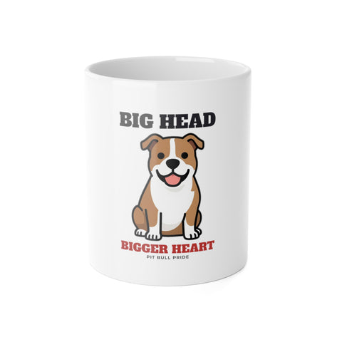 Big Head, Bigger Heart Pit Bull Mug | Pit Bull Gift