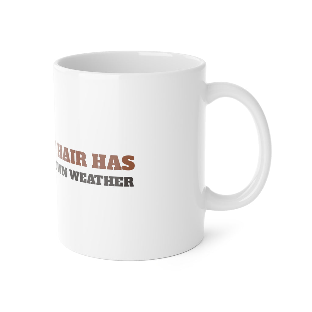 Highland Cow Mug - My Hair Has Its Own Weather Coffee Cup | Cow Lover Gift