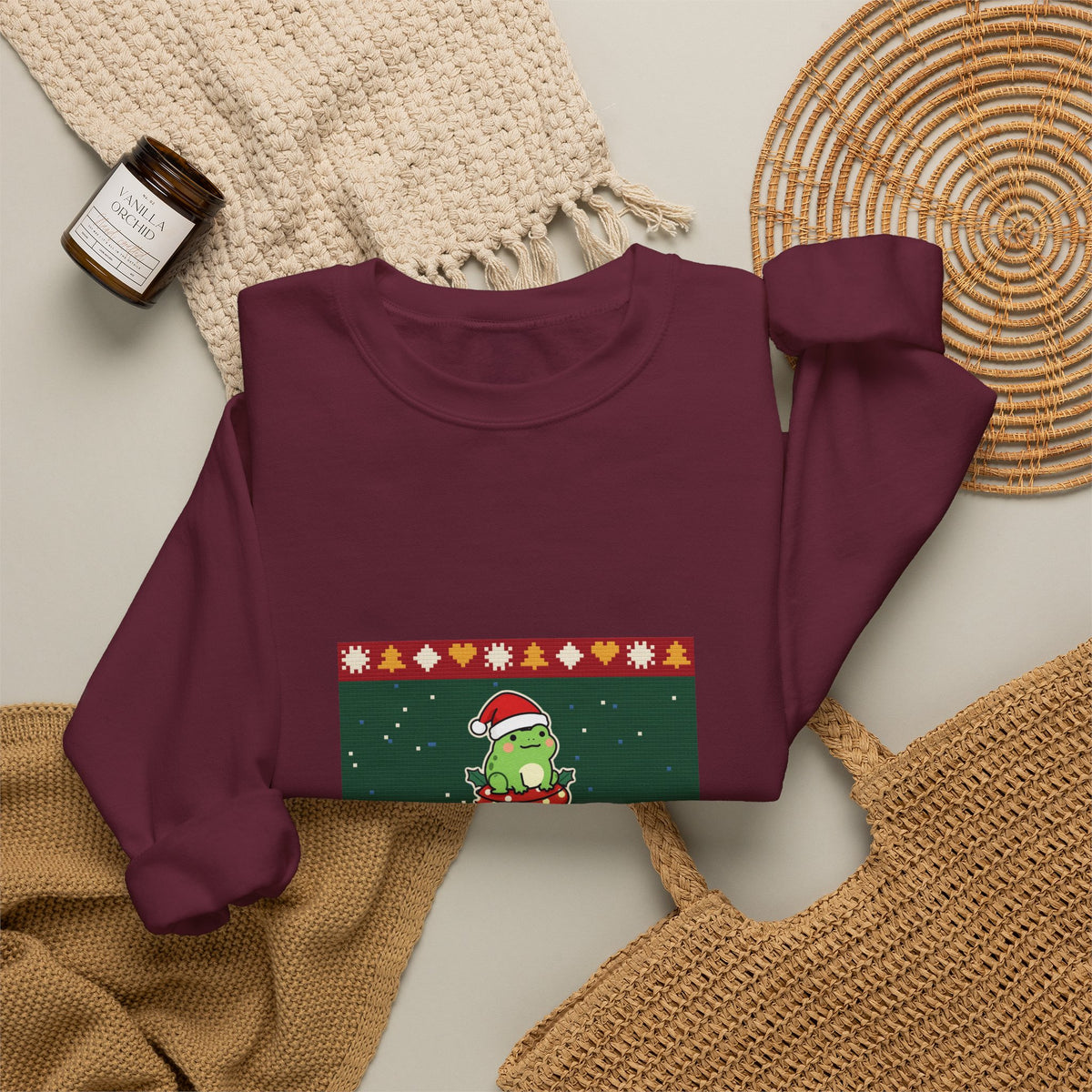Hoppy Christmas Ugly Sweater Crewneck Sweatshirt