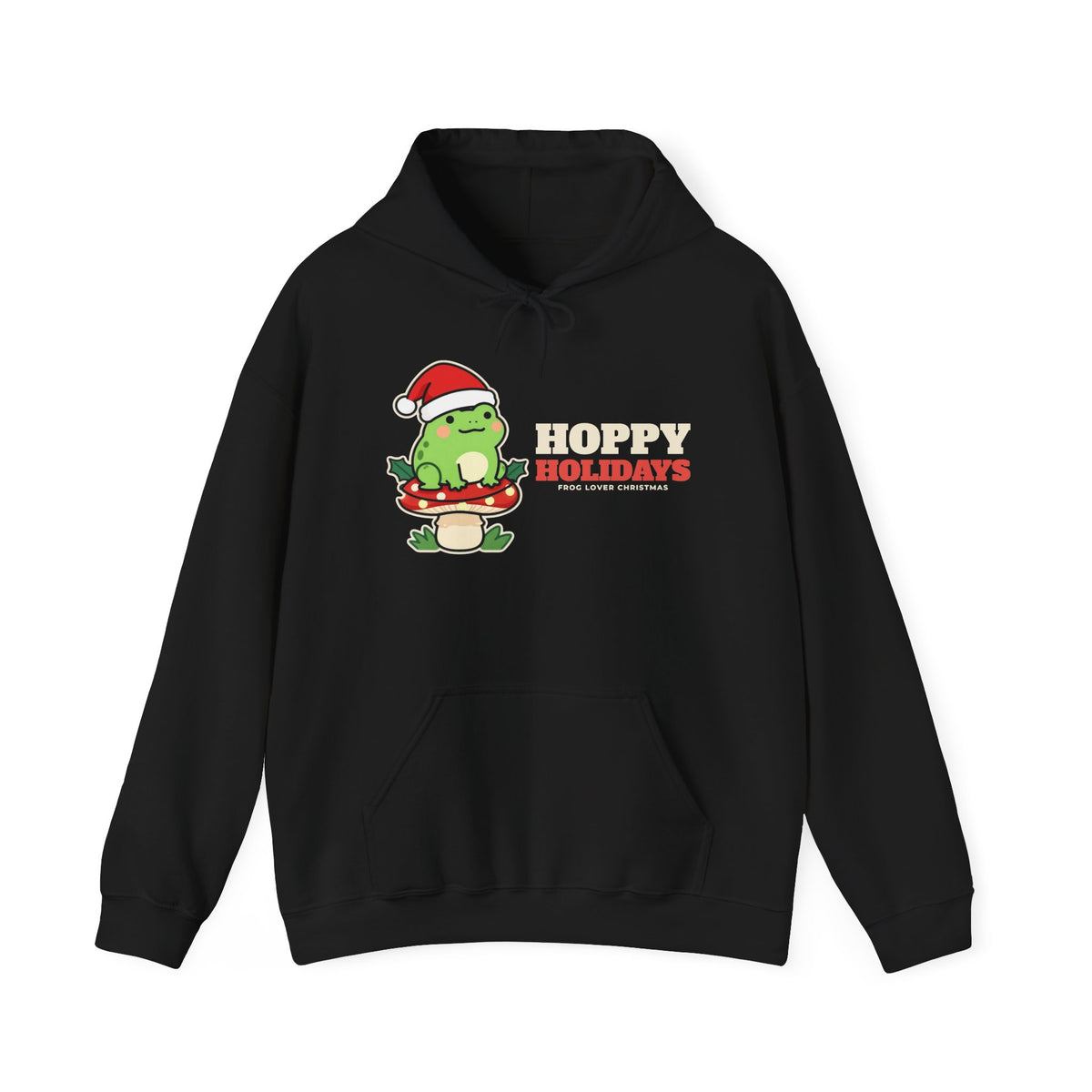 Hoppy Holidays Frog Christmas Hoodie