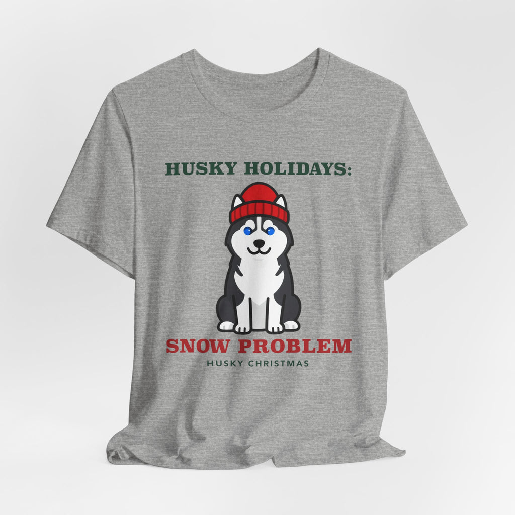 Husky Christmas Shirt | Siberian Husky Snow Problem Christmas Tee | Husky Mom Dog Christmas Gift