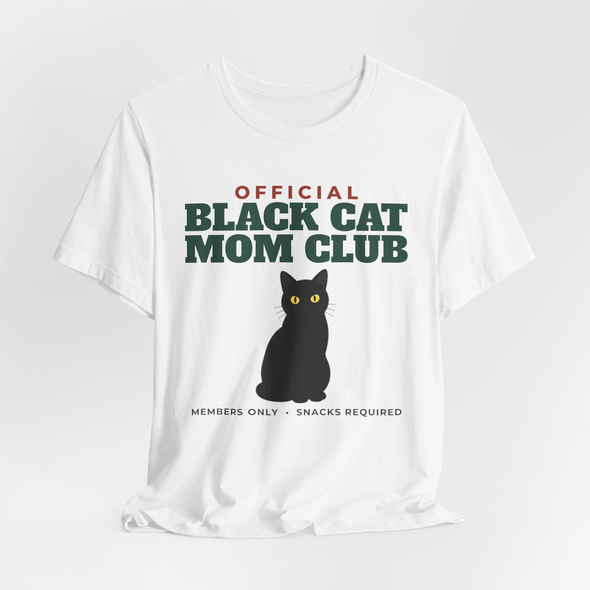 Official Black Cat Mom Club Tee | Black Cat Mom Gift