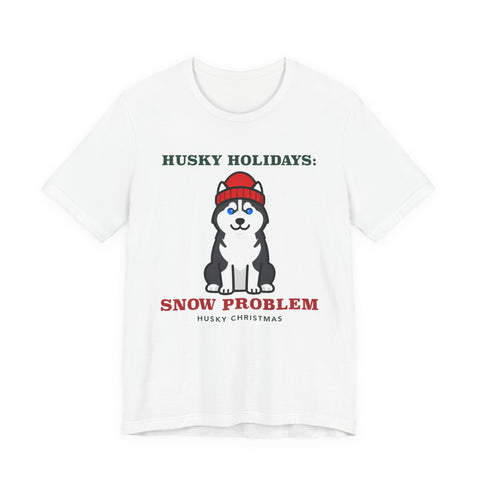 Husky Christmas Shirt | Siberian Husky Snow Problem Christmas Tee | Husky Mom Dog Christmas Gift