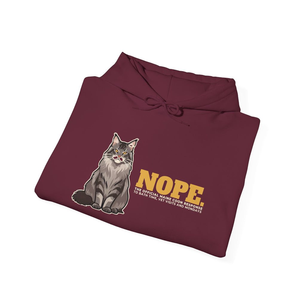 Nope. Funny Maine Coon Hoodie | Maine Coon Lover Gift