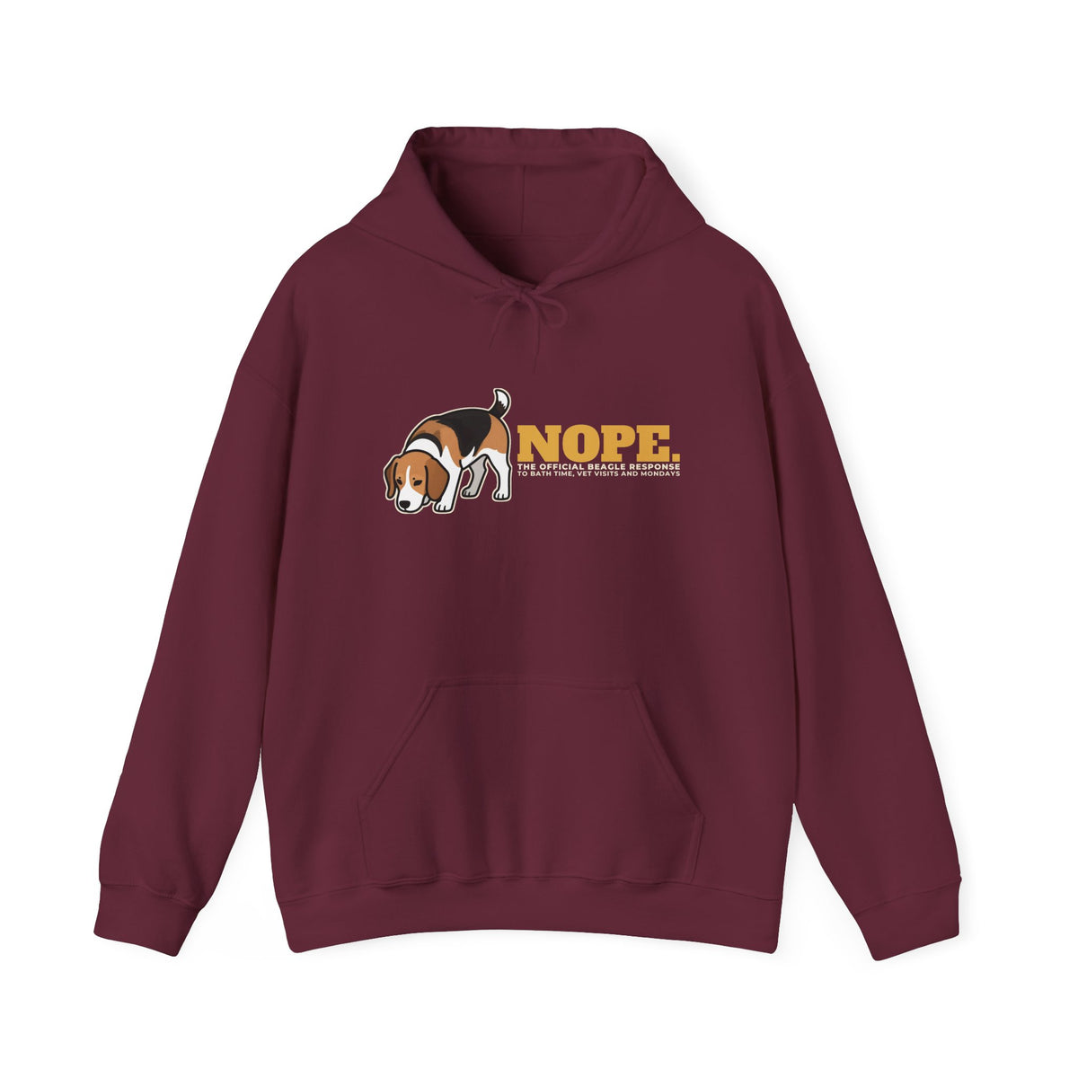 Nope. Funny Beagle Hoodie | Beagle Lover Gift