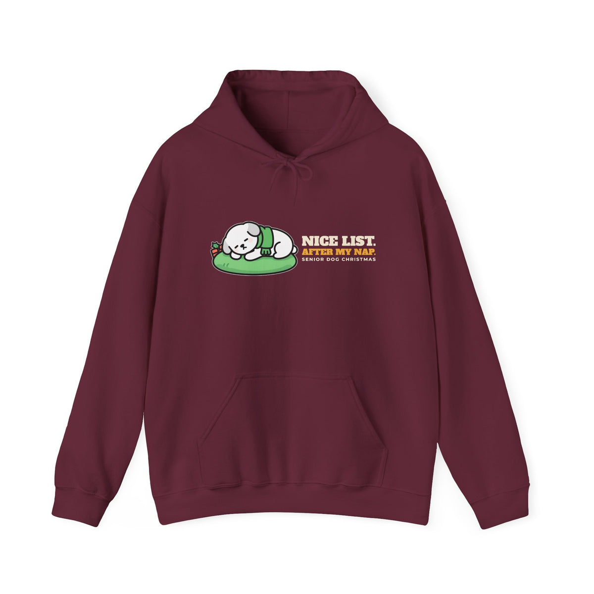 Dog Christmas Hoodie - Nice List After My Nap | Dog Dad Christmas Gift