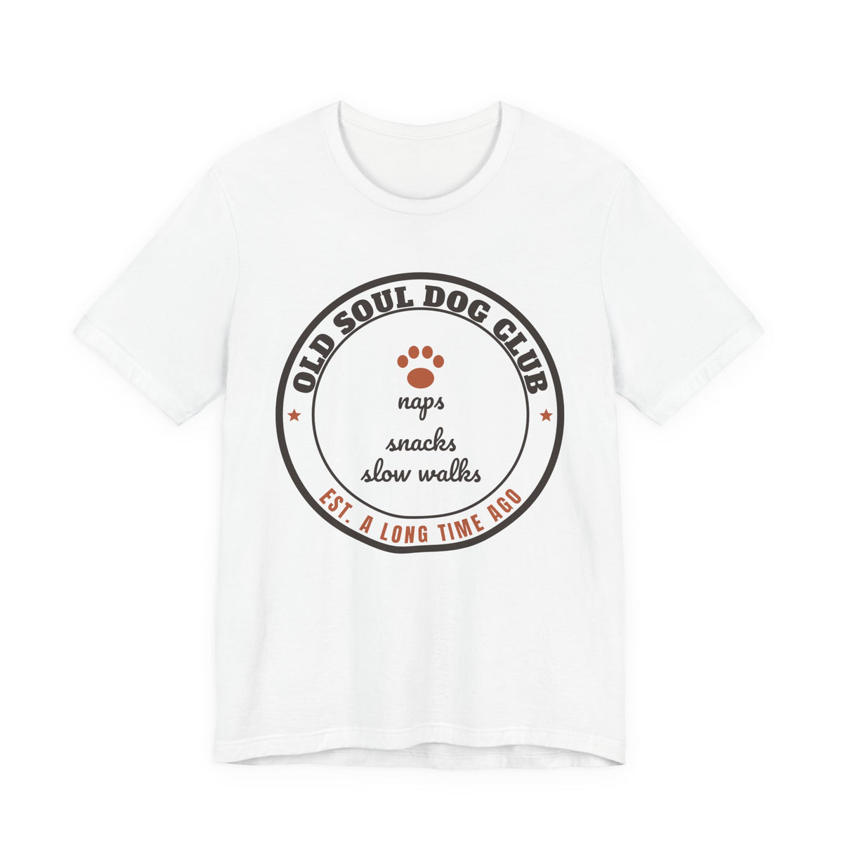 Senior Dog Shirt - Old Soul Dog Club Tee - original t-shirt design by Pastime Goods