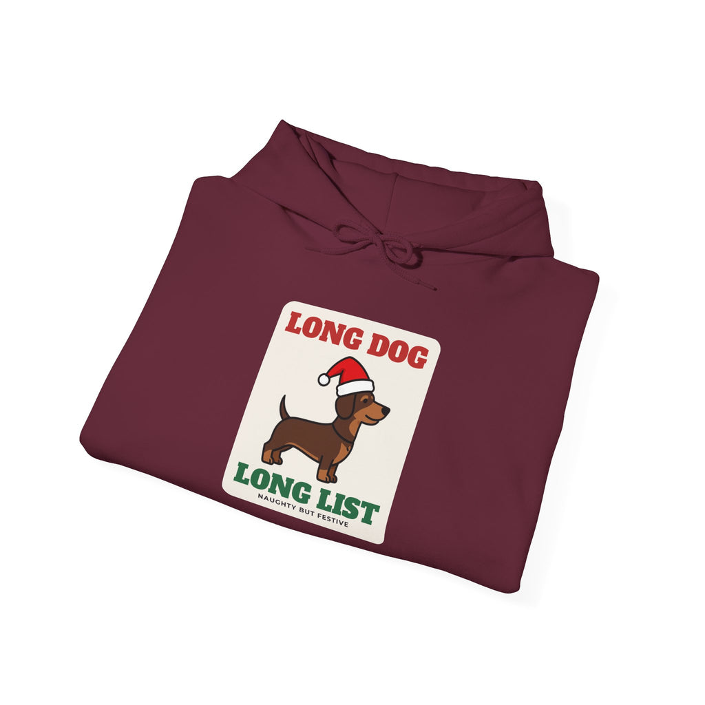 Long Dog, Long List Dachshund Christmas Hoodie | Dachshund Gift