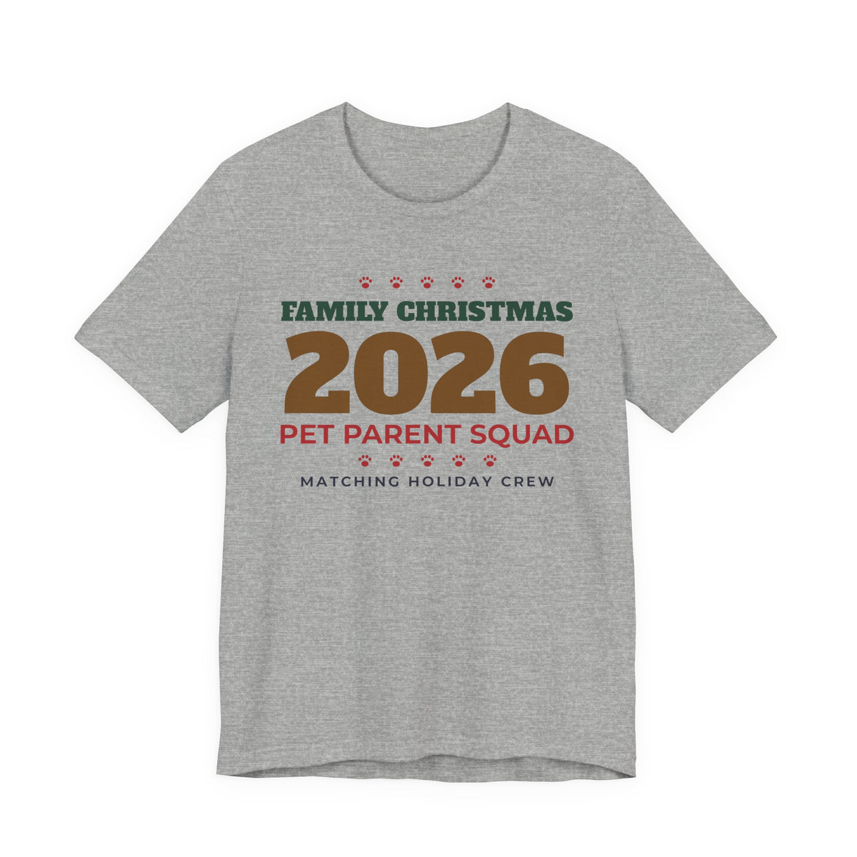 Family Christmas 2026 Pet Parent Squad Tee