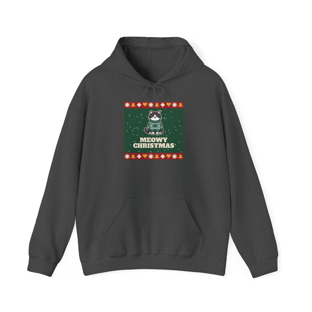 Meowy Christmas Ugly Sweater Hoodie