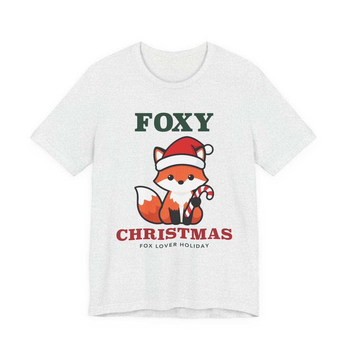 Fox Christmas Shirt | Cute Fox Santa Hat Christmas Tee | Fox Lover Christmas Gift