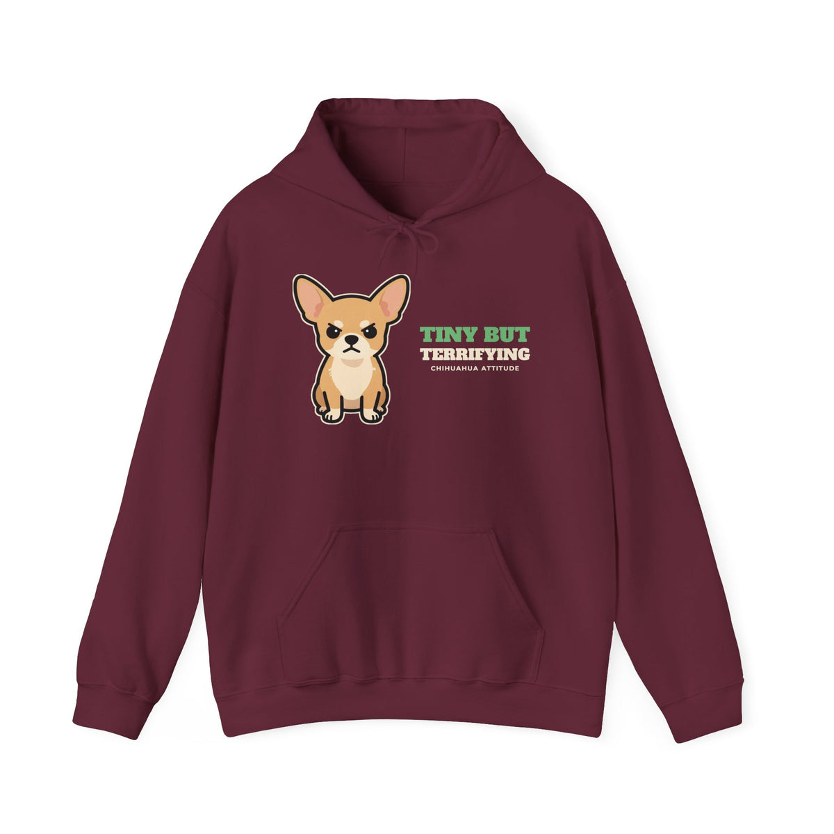 Tiny But Terrifying Chihuahua Hoodie - chihuahua mom and dad gift sweatshirt (photo 2)