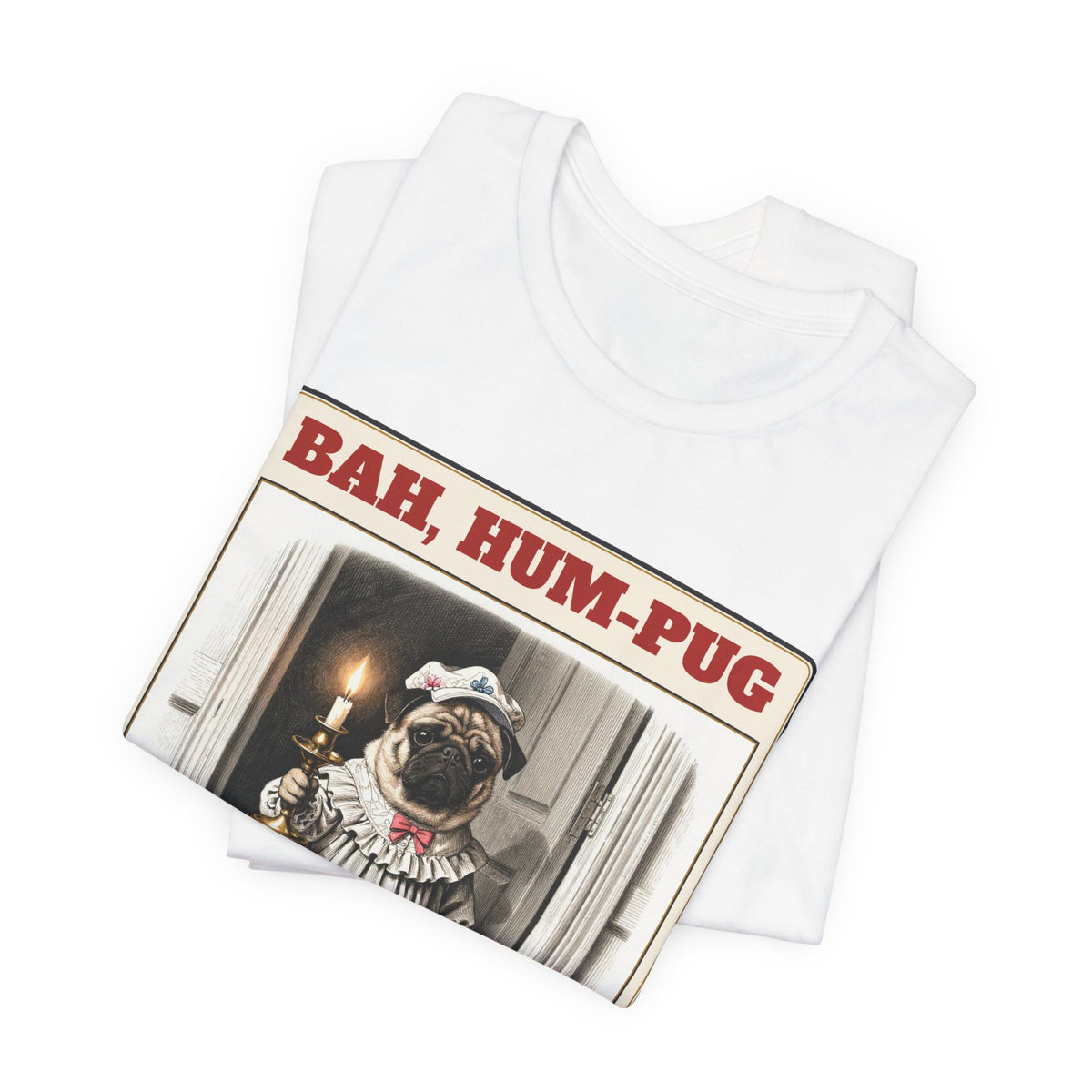 Bah, Hum-Pug Christmas Tee | Pug Gift
