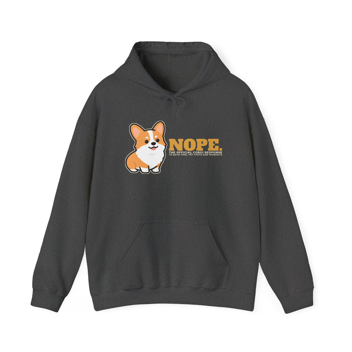 Nope. Funny Corgi Hoodie | Corgi Lover Gift