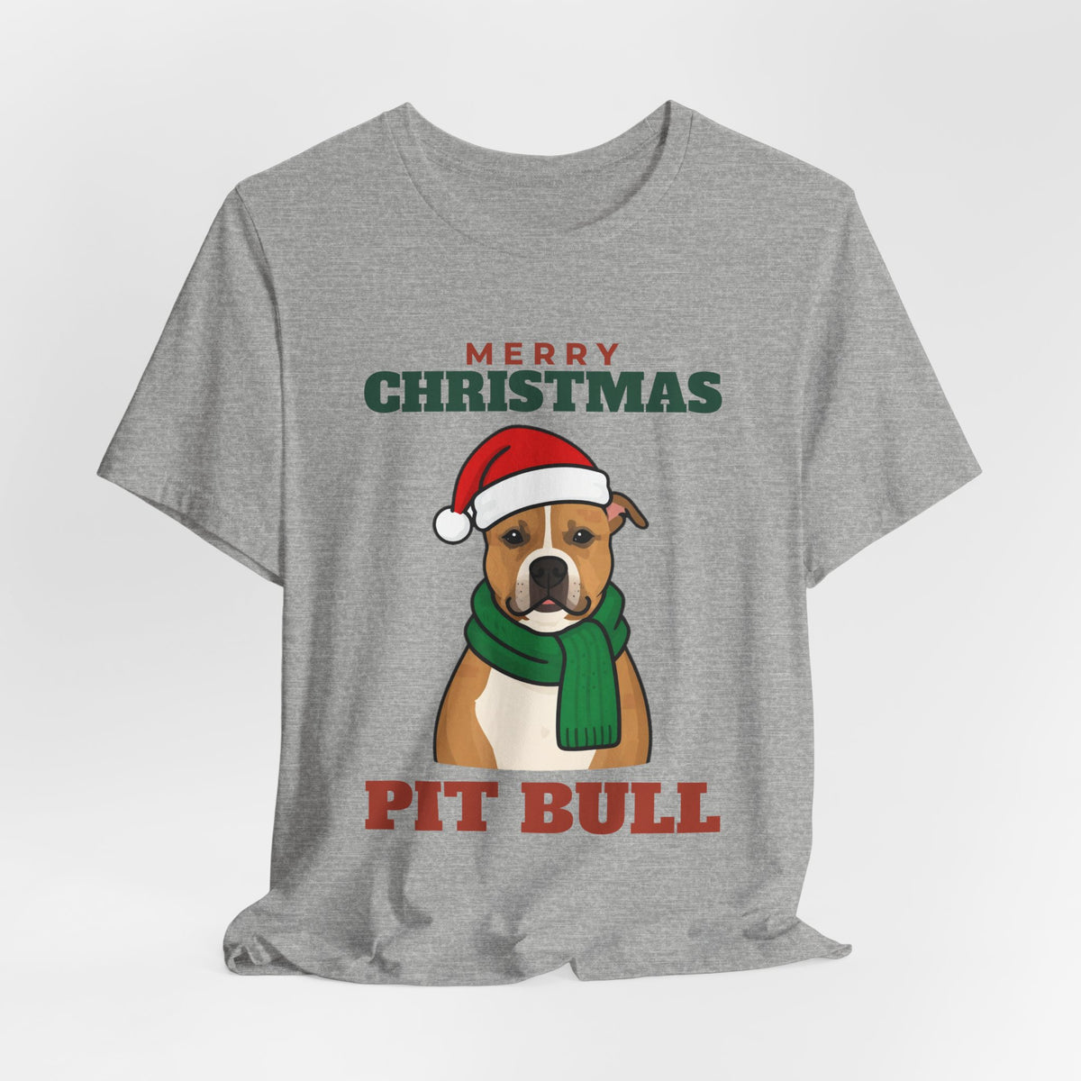 Christmas Pit Bull Tee | Merry Christmas Pit Bull Gift