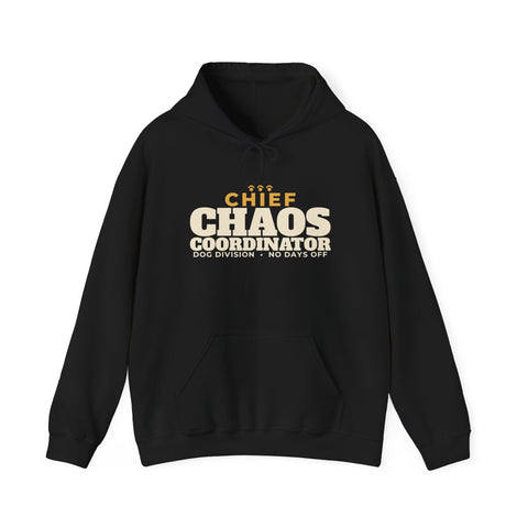 Chief Chaos Coordinator, Dog Division Hoodie | Funny Dog Mom Gift