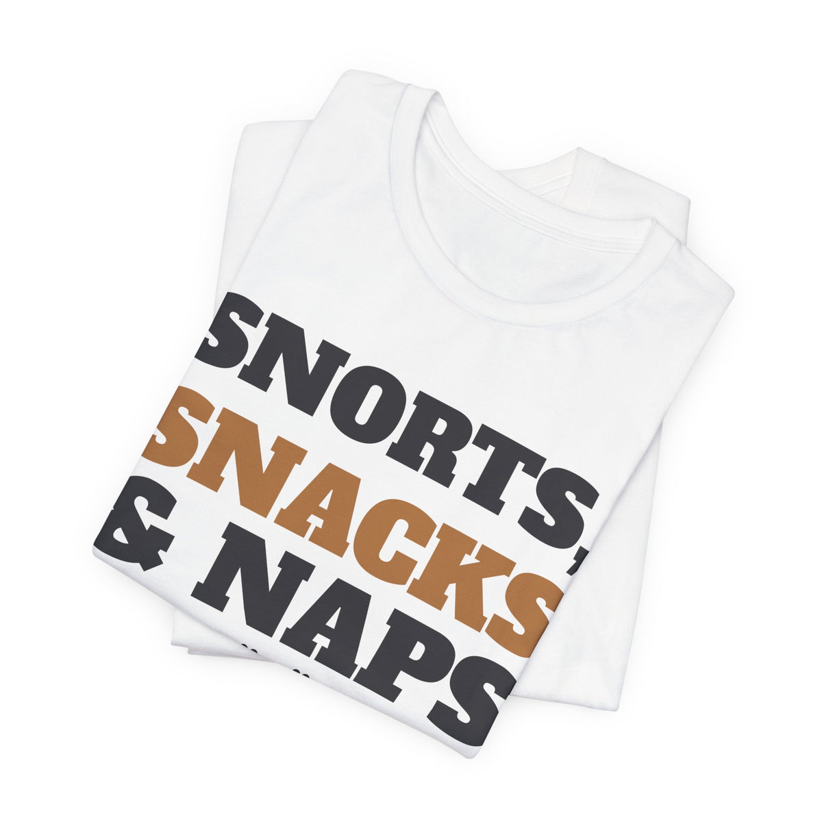 Pug Shirt, Snorts Snacks and Naps Funny Pug Tee, Pug Mom Gift, Pug Dad T-Shirt, Pug Lover Gift