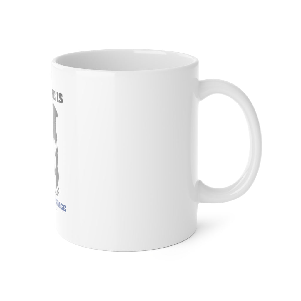 The Stare Is My Love Language Border Collie Mug | Border Collie Gift
