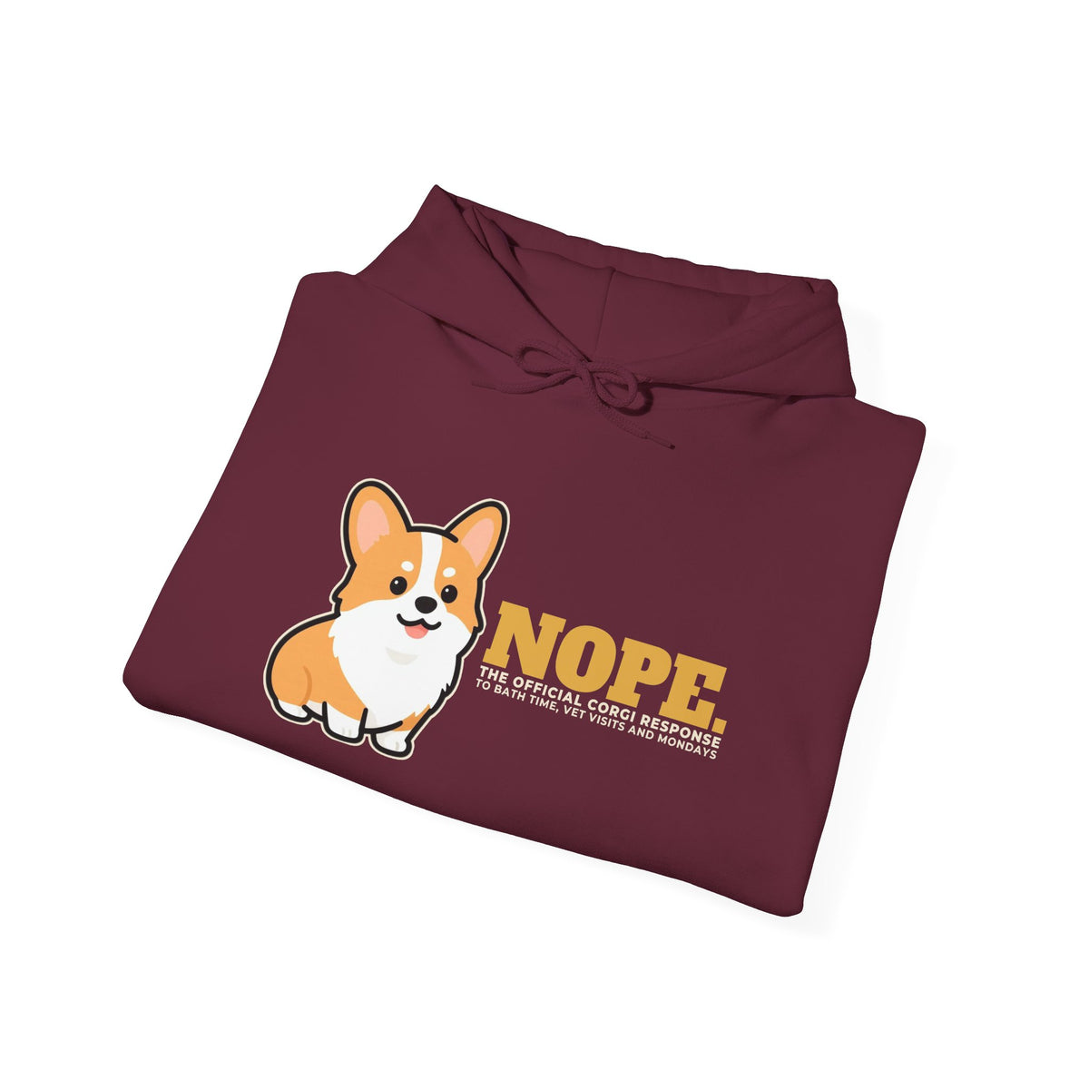 Nope. Funny Corgi Hoodie | Corgi Lover Gift