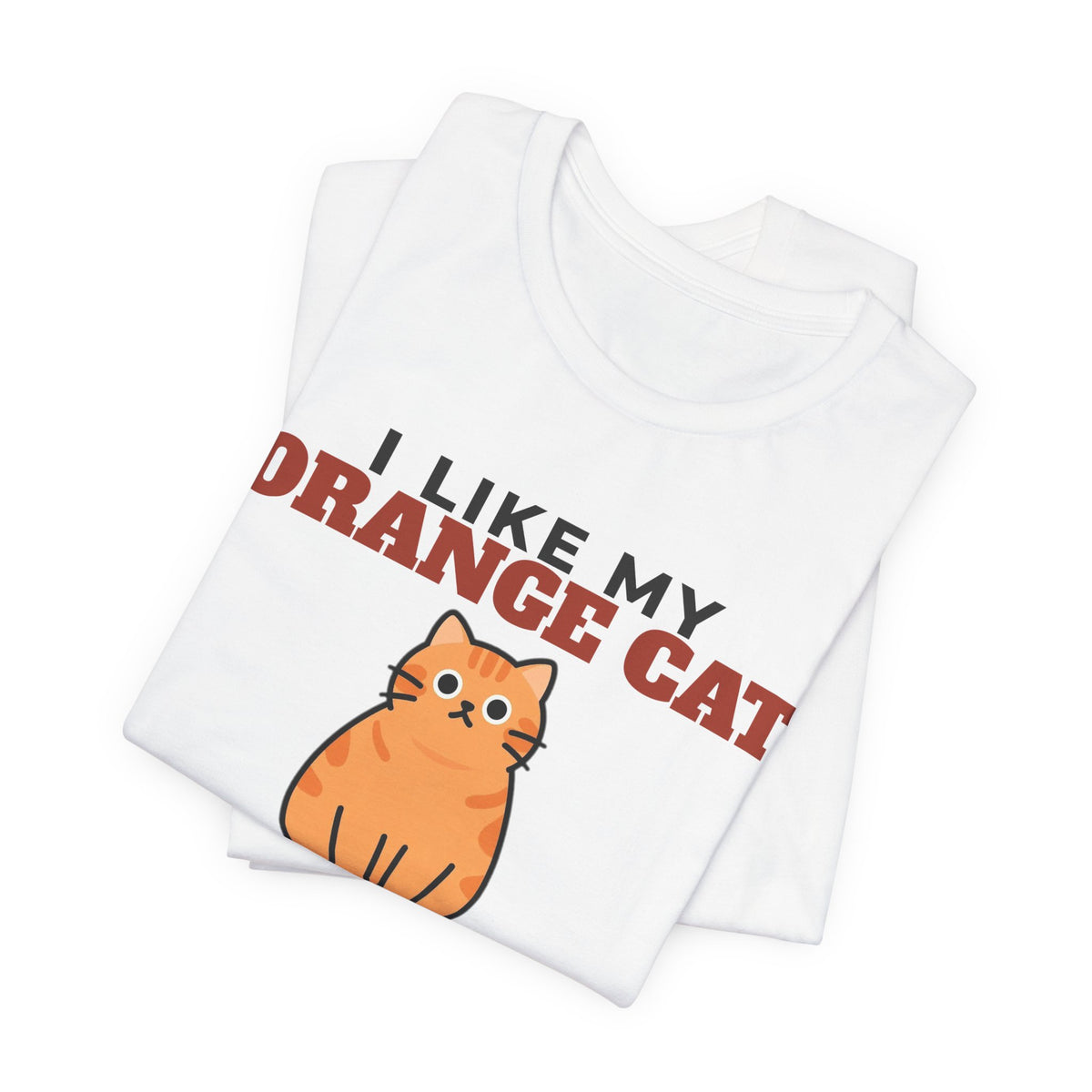 I Like My Orange Cat, Cold Beer and Maybe 3 People Tee | Funny Orange Cat Dad Gift